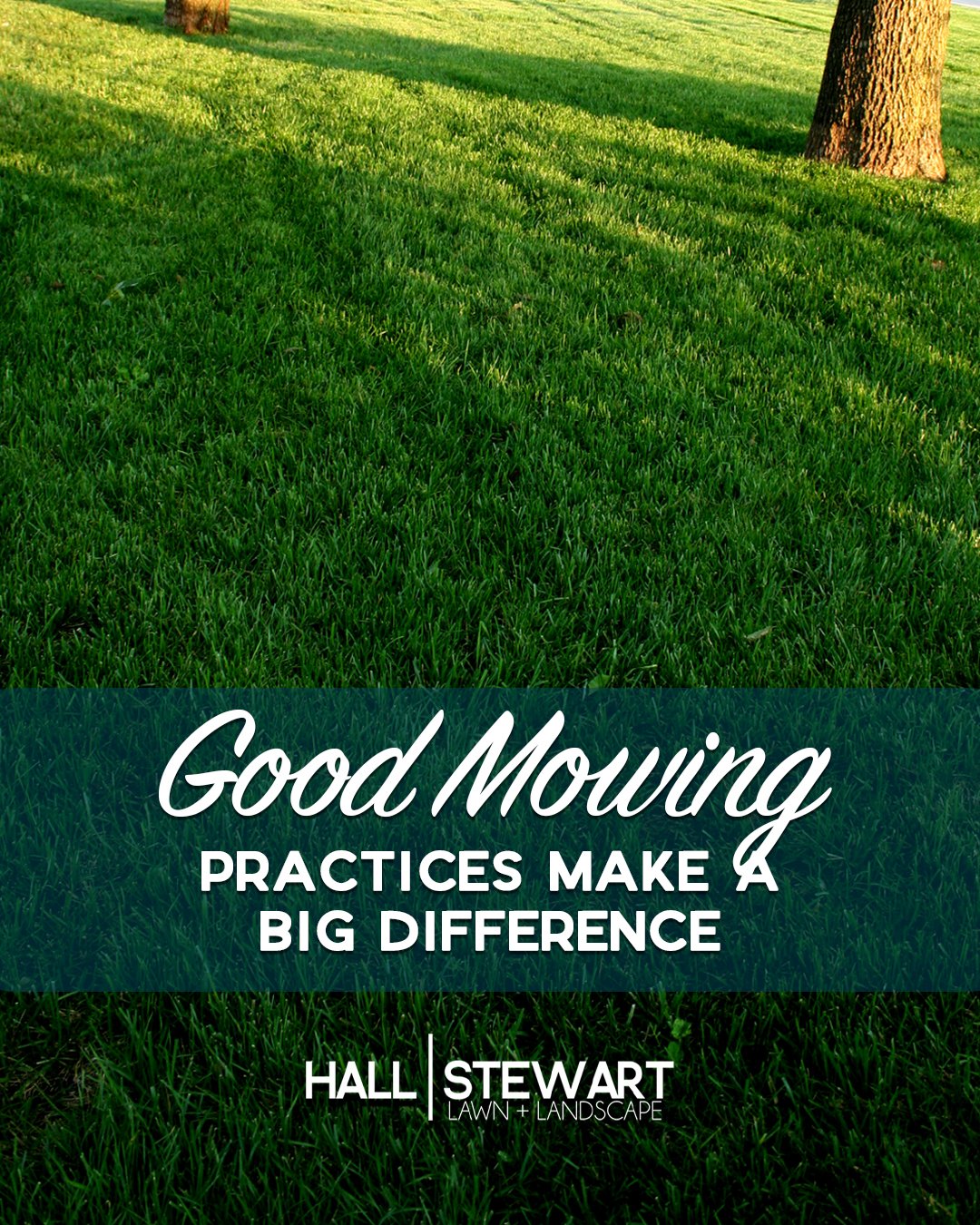 Good Mowing Practices Make a Big Difference Hall Stewart Lawn